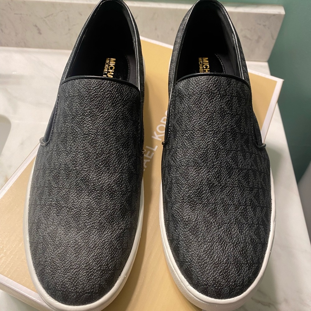 Michael Kors Keaton slip ons, black